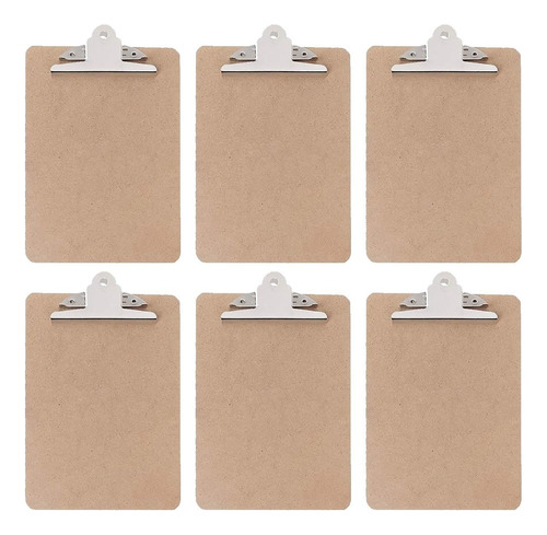 Tablas Sujetapapeles Clipboard Madera Tamaño Carta 6 Piezas