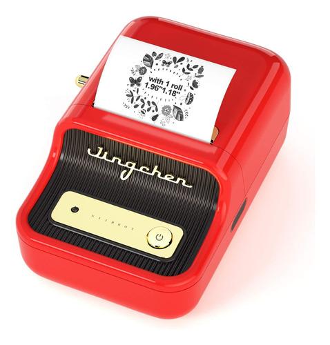 Impresora De Etiquetas Portátil Bluetooth Niimbot Rojo