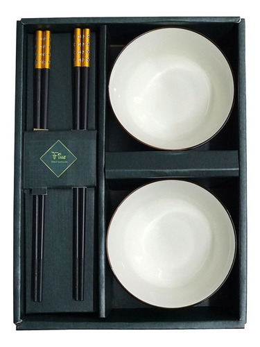 Set De Sushi De Porcelana Para 2 Personas Premium Con Caja