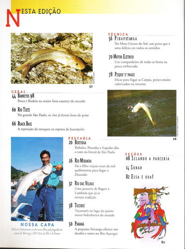 Revista Pesca & Companhia 52 Agosto 1998 (Usado)