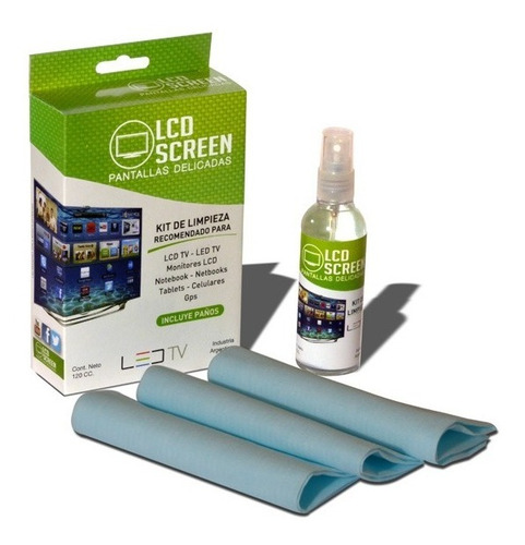 Imagen 2 de 4 de Set Limpieza Chemitec Kit Limpiador Lcd Led Tv Monitor Spray