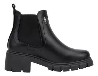 Bota Chelsea Track Hpc Polo Negro Para Dama 1301