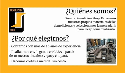Viga Doble T 16 Ipn 160x4mts Perfil De Hierro De 16 X 4m