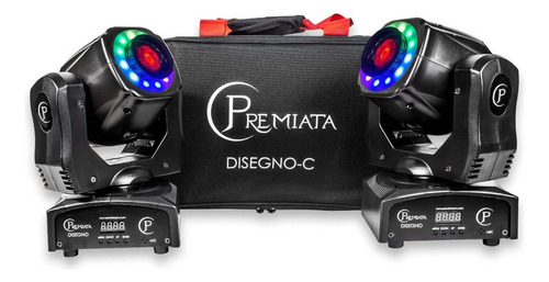 Premiata-cabeza Movil 90w Con Aro Rgb 3, 8 Gobos