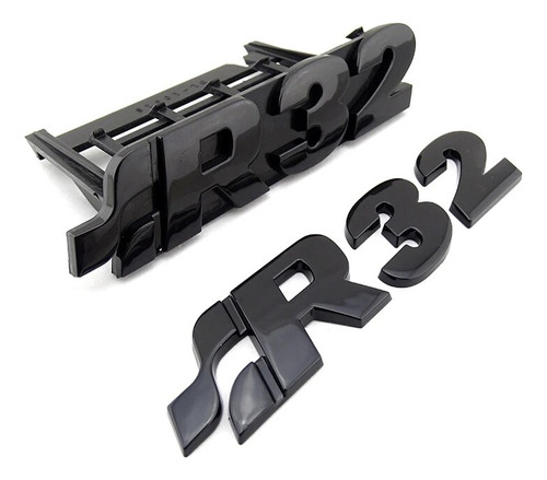 R32 Trunk Logo Sticker Para 1999-2008 Golf 4 5 Negro