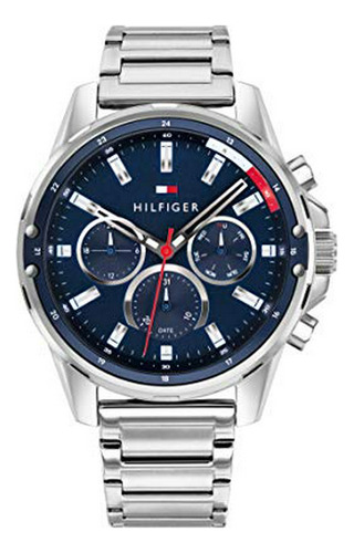 Reloj Deportivo Tommy Hilfiger Para Hombre, Acero Inoxidable