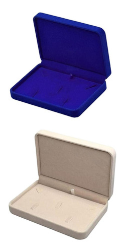 2x Juego De Joyas De Terciopelo Rectangular Suave Y Elegante