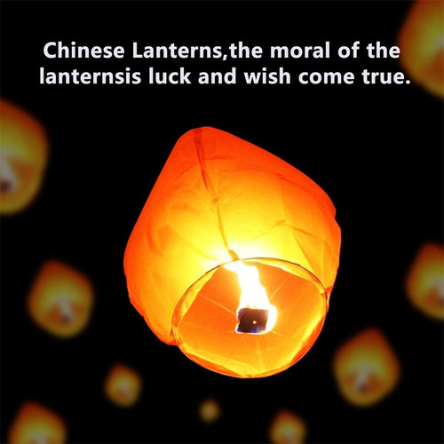 20pcs Lanternas Chinesas Lanternas Do Céu Lanternas De Papel