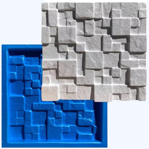 Forma Mosaico Borracha E Plástico Placa Gesso - Lindissímo