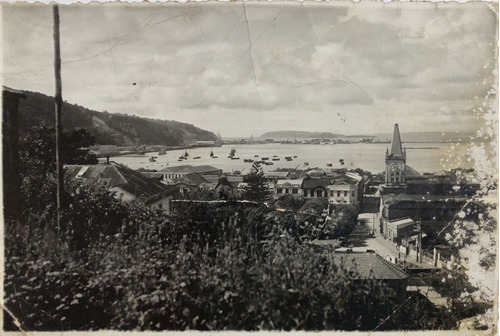 Antigua Foto Postal Talcahuano Vista Parcial 1943 (ff105