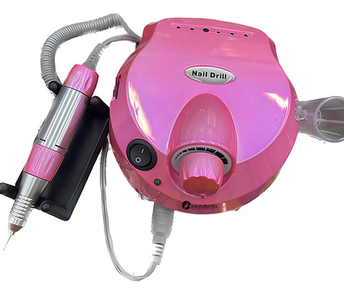 Lijadora eléctrica profesional Chrome Piggy Motor Dril, color rosa, 110 V/220 V (bivolt)
