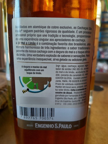 Cachaça São Paulo 3x1 Abacaxi E Coco, Original E Mel E Limão
