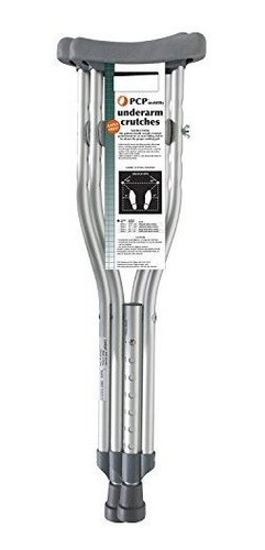 Imagen 5 de 7 de Báscula Corporal Muletas De Altura Ajustable Con Botón Pul