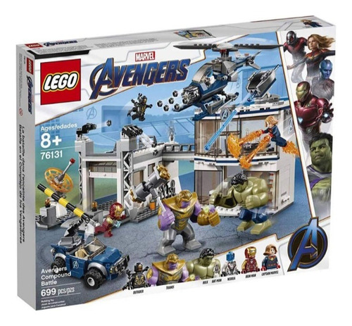 Lego Marvel Avengers Compound Battle 76131 - Juego De 699 Pz