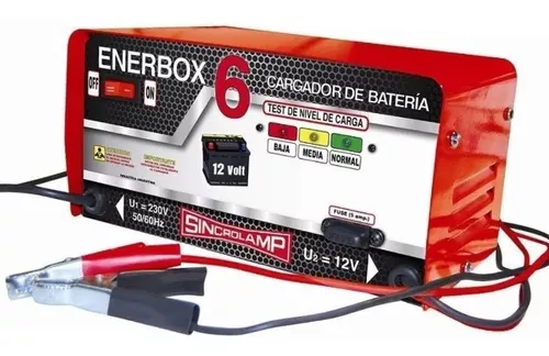 Logro Bebé niebla tóxica Cargador De Baterías Enerbox 6 - 4 Amp/hora Sincrolamp