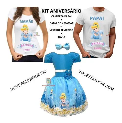 Vestido Cinderela Infantil - Tudo Mamães