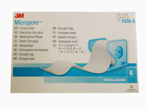 Imagen 1 de 2 de Tela Adhesiva Micropore 3m / 5cm X 9.1 Mt / Caja 6 Unidades