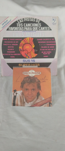 Lp's De Luis Miguel 15 Exitos Y Vinil Pequeño (Usado)