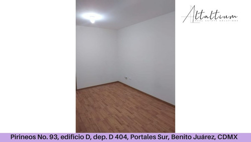 Venta Departamento Calle Pirineos No.93, Edificio D, Depto. 404-d, Portales Sur, Benito Juárez, Cdmx Pma26-di