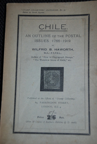 Sellos Estampillas Chile 1919 Ilustrado