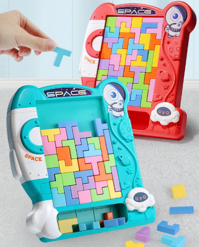 Brinquedo Educativo Jogo Tetris Quebra Cabeça Combinação