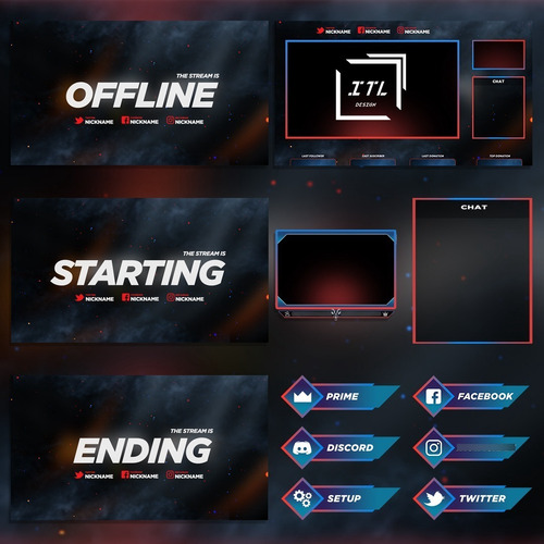 Pack Stream Twitch League Of Legends - Paneles - Overlays