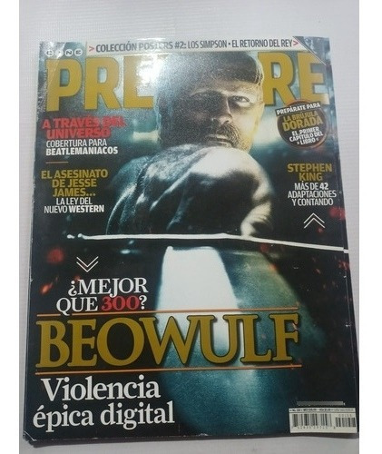 Revista Cine Premiere Beowulf Mejor Que 300