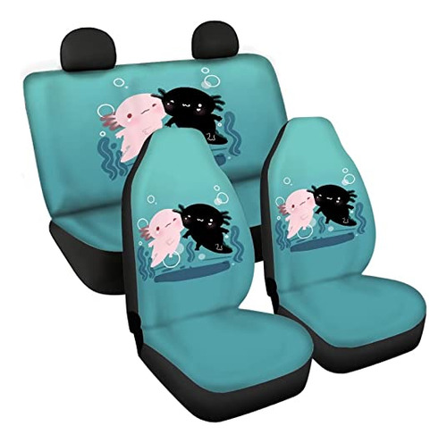 Zpinxign Kawaii Axolotl Car Seat Cover Full Set Cute Car Acc