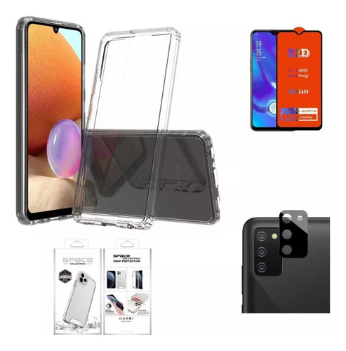 Case Funda Para Samsung A02s + Mica De Pantalla Y Cámara