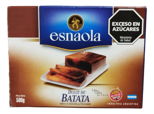 Dulce De Batata Sabor A Vainilla Y Choco - Kg a $84