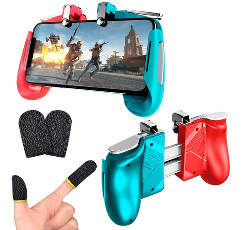 Control Para Celular Con Gatillos L1 R1 + Guante Para Dedos