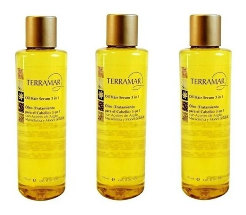 3 Tres Óleo Tratamiento Capilar 3 En 1 Terramar 120 Ml