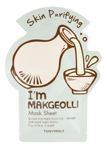 Tonymoly I'm Makgeolli Mask Sheet De Vino De Arroz (10pz) Tipo De Piel Todo Tipo De Piel