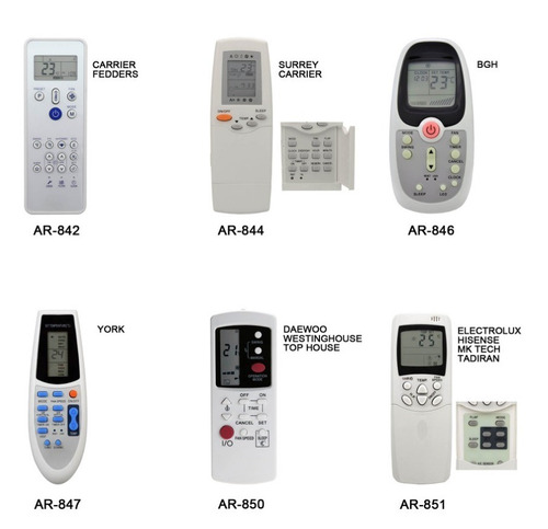 Imagen 6 de 7 de Control Remoto Aire Acondicionado Surrey Carrier