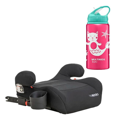 Assento Booster Fika+ Kiddo Com Garrafinha De Alumínio Rosa