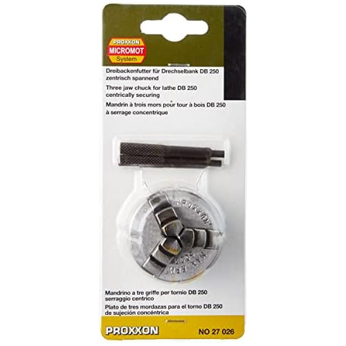 Portabrocas De Tres Mordazas Torno Db 250, Plateado.