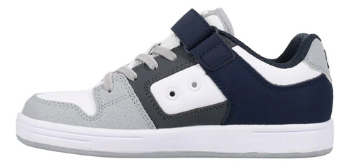 Dc Shoes Manteca 4 V Ps Para Niño Color Blanco, Marino, Gris