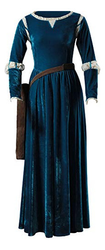 Vestido Princesa Merida Con Carcaj Para Cosplay