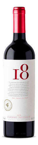 Vinho Tinto Chileno 18 Cabernet Sauvignon 750 Ml