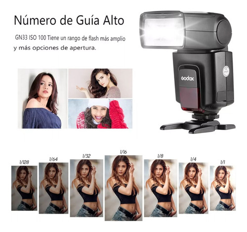 Godox Tt520 Flash Speedlite P/cámara Con Transmisor Disparo