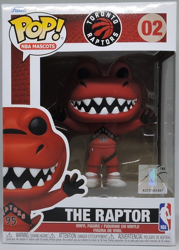 Imagen 2 de 2 de Funko Pop Vinyl - Nba - Toronto Raptors - The Raptor