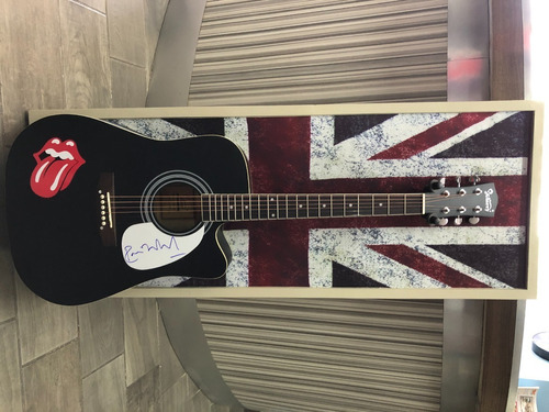 Guitarra  De Colección Firma Ronnie Wood The Rolling Stones