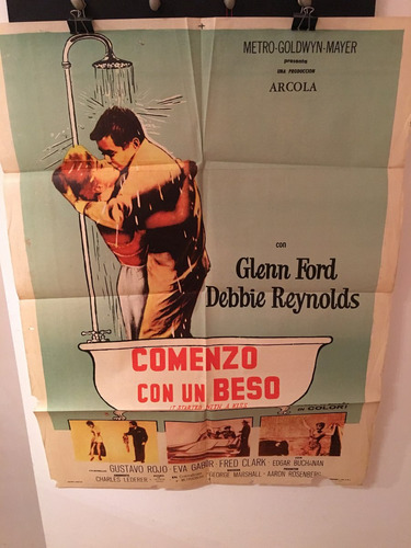 Afiche De Cine Original - Comenzo Con Un Beso