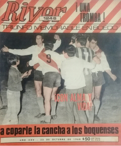 Revista River 1246 Nacional 1968 River 3 Rosario Central 2