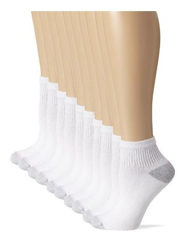 Imagen 1 de 2 de Tobillera Hanes - Pack De 10 Calcetines Tobilleros Con Cierr