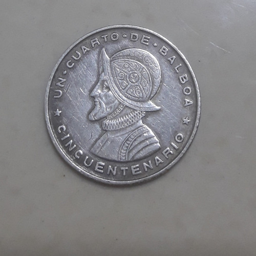 Moneda Un Cuarto De Balboa  1953