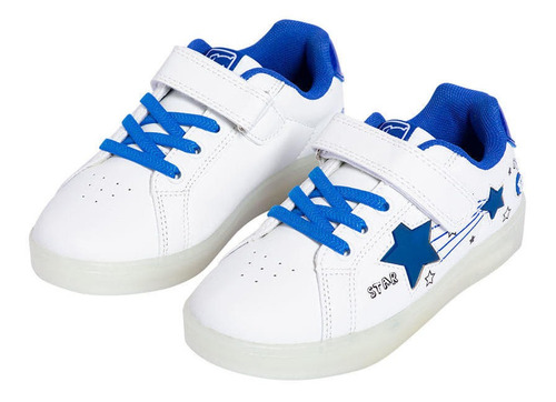 Zapatilla Luces  Verano Niño Blanco