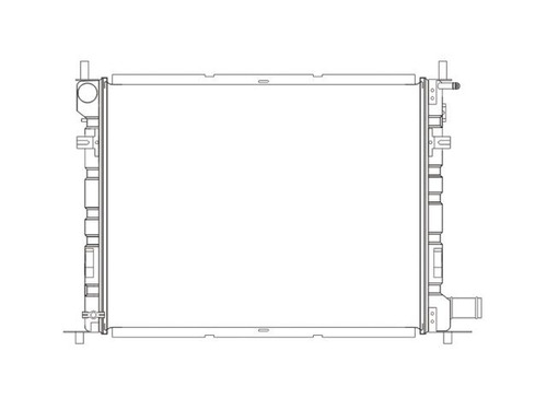 Radiador Fiesta 2002-2003-2004-2005-2006 Cdr