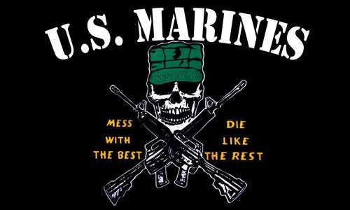 Us Marines Lío Con El Mejor Morir Como El Resto Bandera (usm