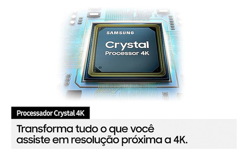 Imagem 4 de 9 de Smart Tv Crystal 4k Un50au7700gxzd 50 Hdr Wifihdmi Samsung